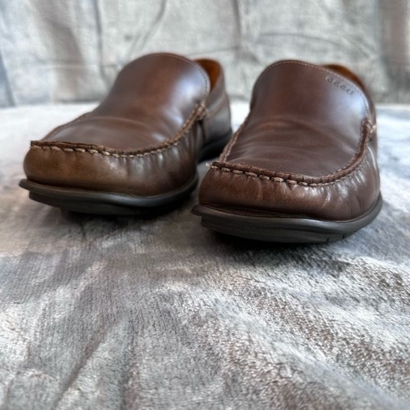 Ecco brown leather loafers men’s size 43 US size 9 / 9.5 - Picture 7 of 9